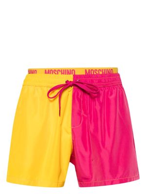 Moschino colourblock swim shorts - Pink