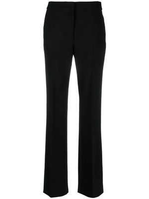 Moschino crepe mid-rise flared trousers - Black