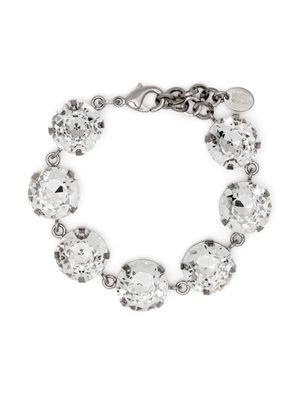 Moschino crystal-embellished bracelet - White