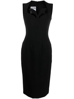 Moschino cut-out detail sleeveless dress - Black