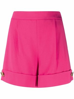 Moschino darted high-waist shorts - Pink