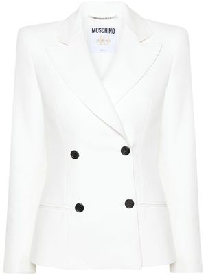 Moschino double-breasted blazer - White