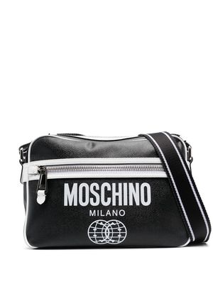 Moschino 'Double Smiley' world-logo bag - Black
