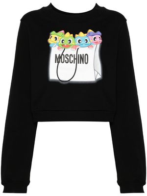 Moschino dragon bag-print sweatshirt - Black
