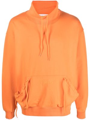 Moschino drawstring pullover sweatshirt - Orange