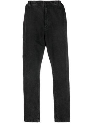 Moschino elasticated straight-leg jeans - Black