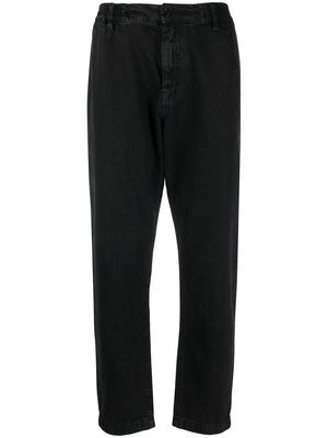 Moschino elasticated-waist straight-leg jeans - Black