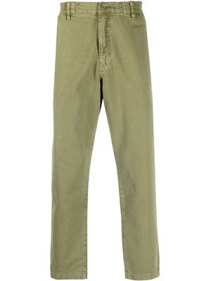 Moschino elasticated waist straight-leg jeans - Green