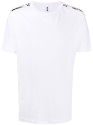 Moschino embroidered-logo cotton T-shirt - White
