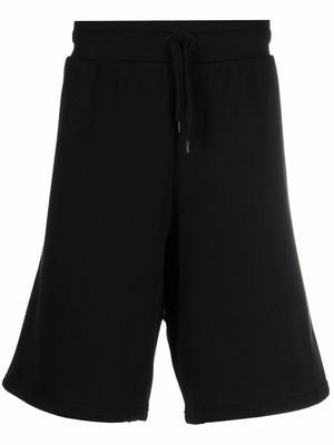 Moschino embroidered-logo jogger shorts - Black