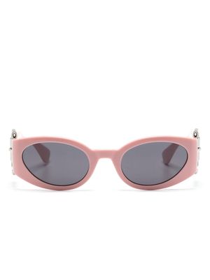 Moschino Eyewear oval-frame buckle-detail sunglasses - Pink