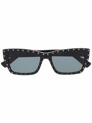 Moschino Eyewear square-frame studded sunglasses - Black
