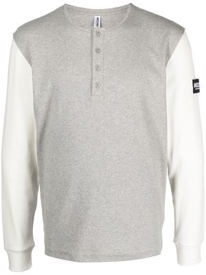 Moschino fine-ribbed long-sleeve top - Grey
