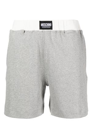 Moschino fine-ribbed shorts - Grey