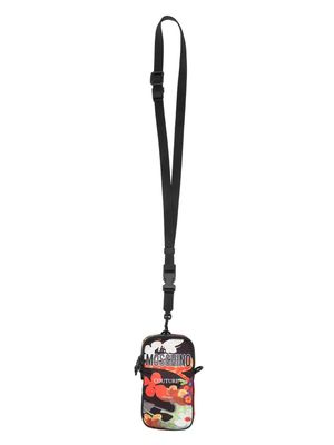 Moschino floral-print shoulder bag - Black