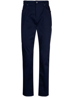 Moschino front-fastening straight-leg trousers - Blue