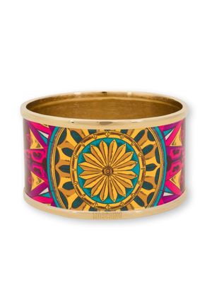 Moschino geometric-print bangle bracelet - Gold