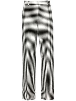 Moschino gingham-check straight trousers - Black