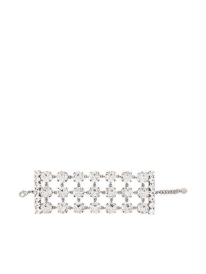 Moschino glass crystal-embellished bracelet - Silver