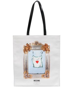 Moschino Gone with the Wind-print shoulder bag - White