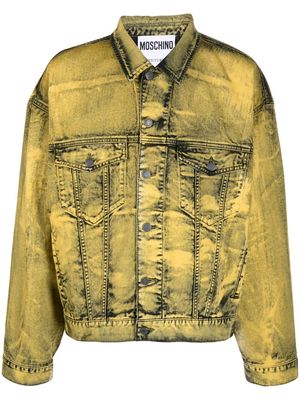 Moschino gradient-effect denim jacket - Yellow