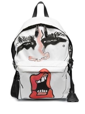 Moschino graphic-print backpack - Black