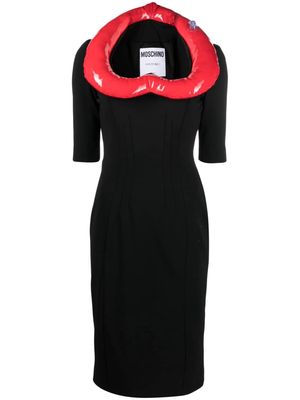 Moschino heart-appliqué dress - Black