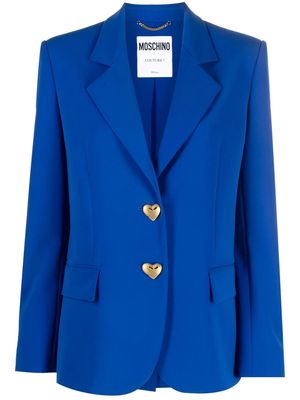 Moschino heart-shaped buttons blazer - Blue