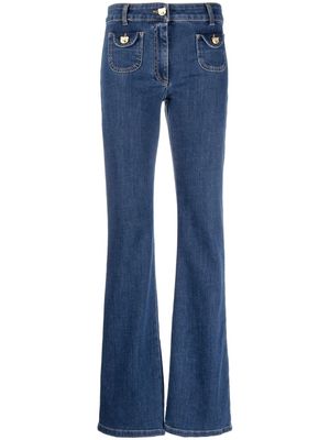 Moschino high-rise flared jeans - Blue