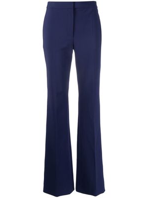 Moschino high-rise flared trousers - Blue