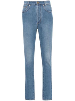 Moschino high-rise slim-leg jeans - Blue