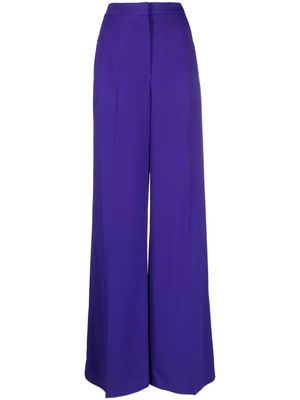 Moschino high-waist wide-leg trousers - Purple