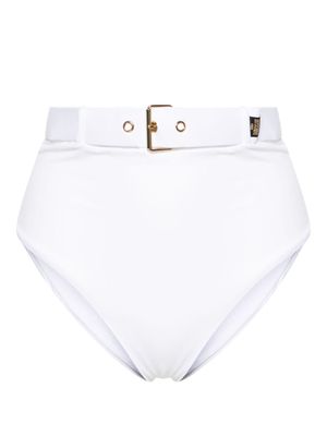 Moschino high-waisted belted bikini bottoms - White