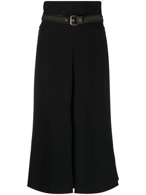 Moschino high-waisted belted skirt - Black