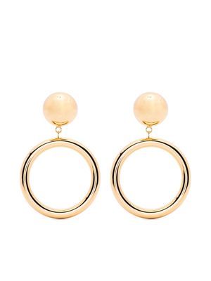 Moschino hoop-design earrings - Gold