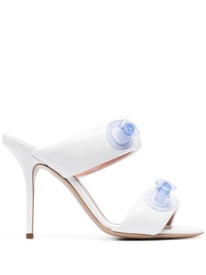 Moschino inflatable-effect 110mm mules - White