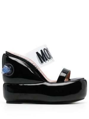 Moschino inflatable-effect 150mm mules - Black