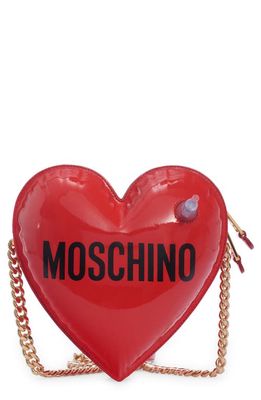 Moschino Inflatable Heart Crossbody Bag in A0113 Red