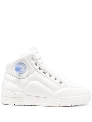 Moschino Inflatable high-top sneakers - White