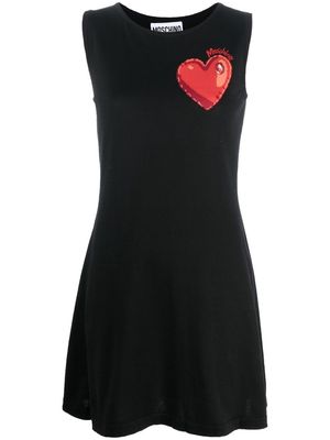Moschino intarsia-knit logo sleeveless dress - Black