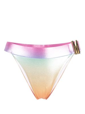 Moschino iridescent effect bikini bottoms - Pink