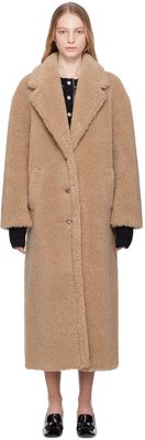 Moschino Jeans Beige Button Coat