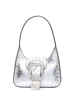 MOSCHINO JEANS buckle-detail tote bag - Grey