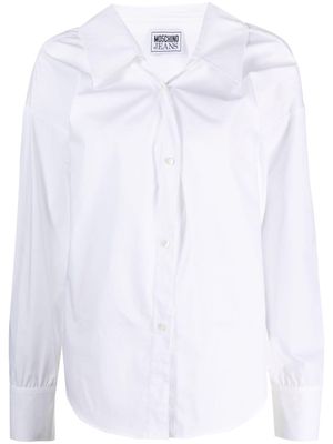 MOSCHINO JEANS button up cotton shirt - White