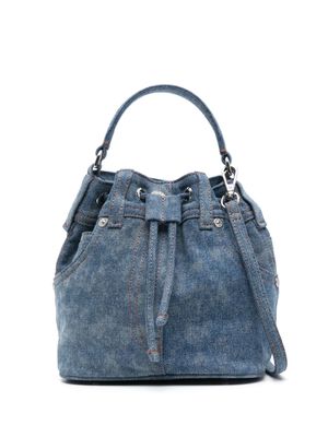 MOSCHINO JEANS denim bucket bag - Blue