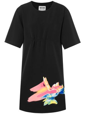 MOSCHINO JEANS graphic-print T-shirt minidress - Black