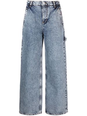 MOSCHINO JEANS high-rise straight-leg jeans - Blue