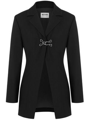 MOSCHINO JEANS hook-fastening blazer - Black