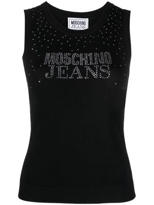 MOSCHINO JEANS logo-embellished tank top - Black