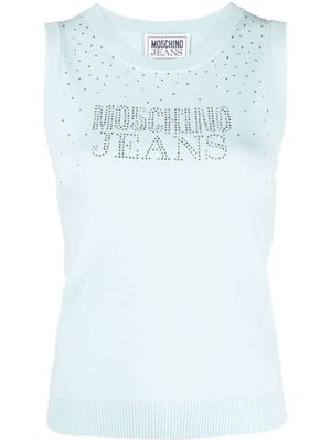 MOSCHINO JEANS logo-embellished tank top - Blue